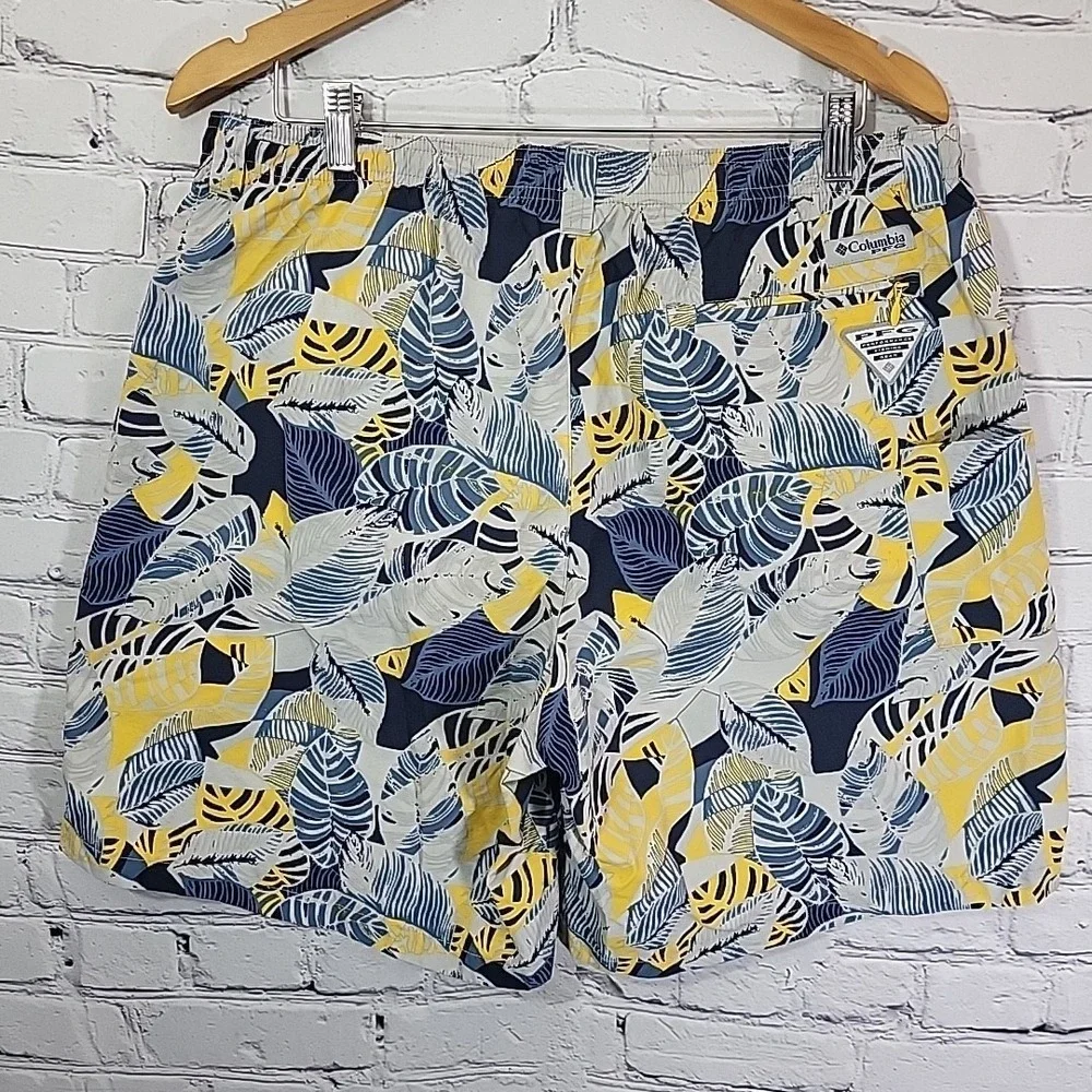 Columbia PFG Swim Trunks Omni-Shade Fishing Shorts‎ Blue 8